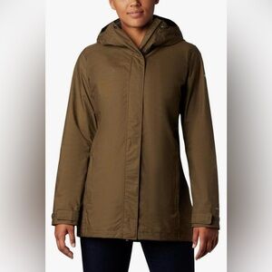 Columbia Women's Splash A Lot Jacket, Olive Green Slub, X-Small